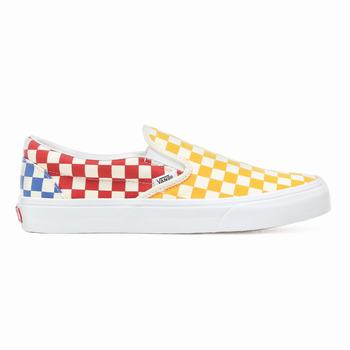 Vans Checkerboard - Miesten Slip-on kengät - Monivärinen/Valkoinen